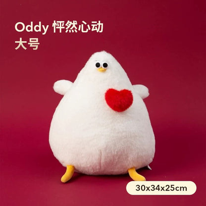 Lovely Seagull Fat Oddy Plush Doll | Valentine Series Oddy - Couple Gift Animal Mini Plush Doll