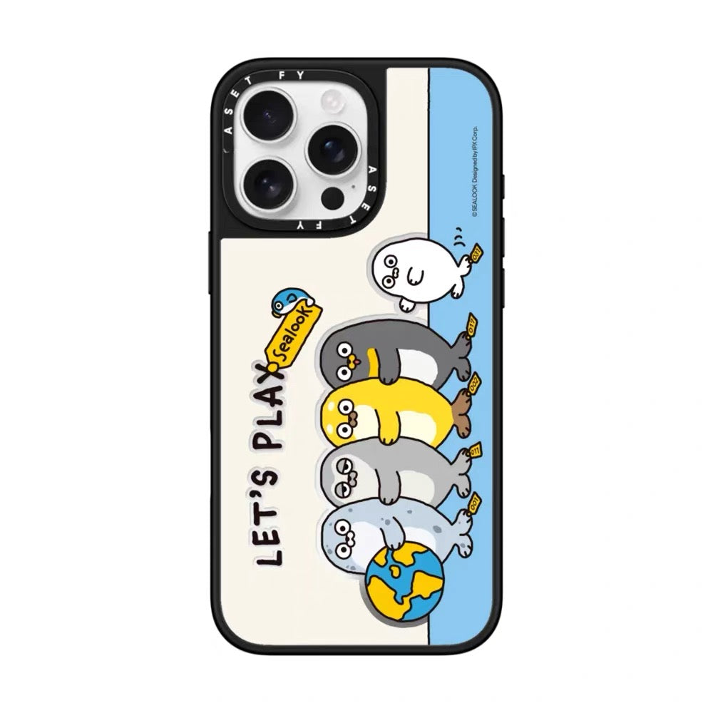Lovely Seal Sealook Mirror Phone Case | Part2 Daily in Polar Ocean 6 Styles - iPhone Case 12 13 14 15 16 17 18 Pro Promax