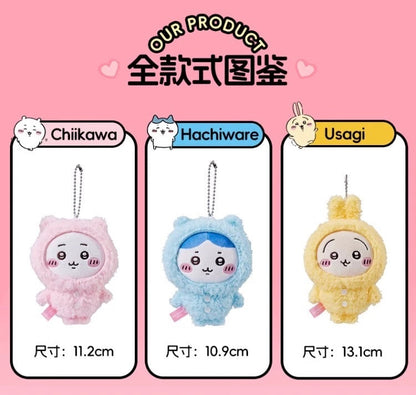 ChiiKawa X Miniso | ChiiKawa Hachiware Usagi Pajamas Keychain - Kawaii items Room Decoration doll  WinnieTheBirds Toy Shop
