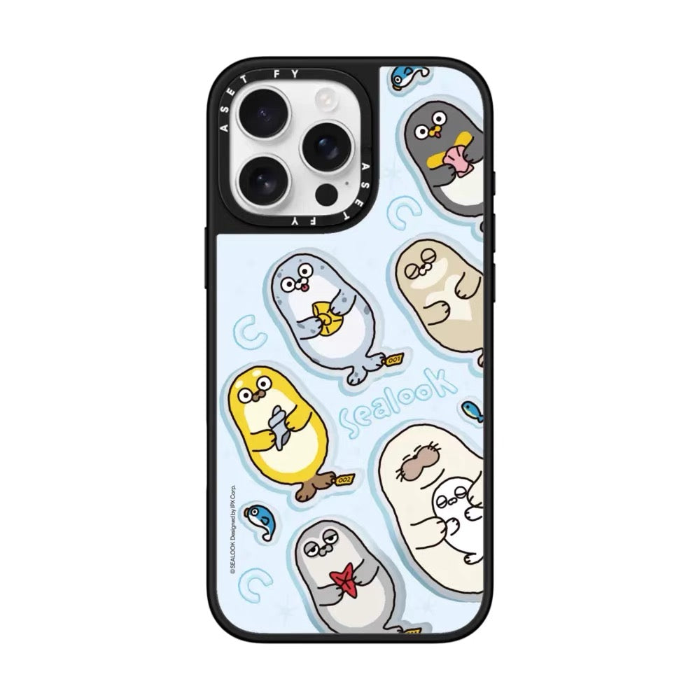 Lovely Seal Sealook Mirror Phone Case | Part2 Daily in Polar Ocean 6 Styles - iPhone Case 12 13 14 15 16 17 18 Pro Promax