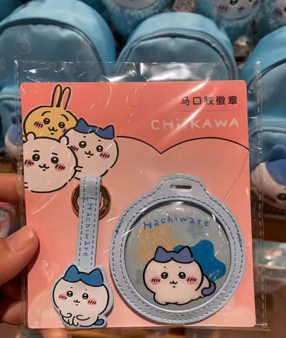 ChiiKawa X Miniso | ChiiKawa Hachiware Usagi Momonga Metal Pin and Landyard - Kawaii Item Cute Accessories  WinnieTheBirds Toy Shop
