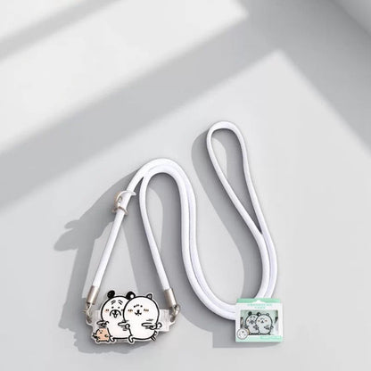 Joke Bear with friends Phone Back Clip with Phone Lanyard | Joker Bear Pug Moguracorokke - for All Smart Phones
