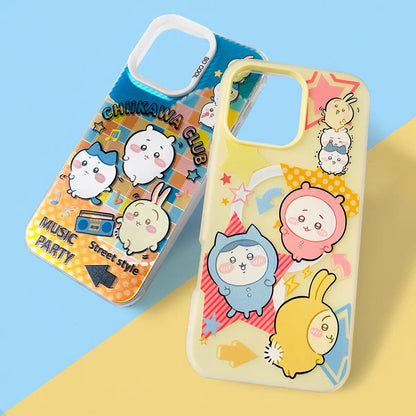 Japanese Cartoon ChiiKawa Club Music Party | Laser Case & Matt Jelly Case - Phone Case Samsung Galaxy S26 S25 S24 S23 S22 S21 FE Ultra Edge