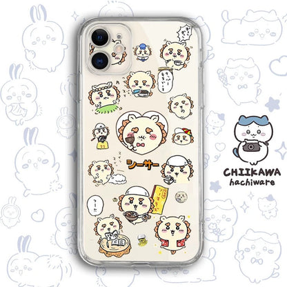 Japanese Cartoon Chiikawa Clean Case | Happy Fun Part2 Sanrio - iPhone Case PLUS SE2 11 12 13 14 15 16 17 Pro Promax 12mini 13mini