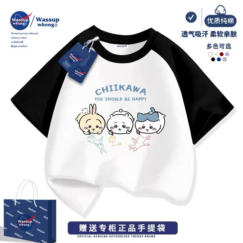 Japanese Cartoon ChiiKawa Casual Style T-Shirt Series | Chiikawa Hachiware Usagi Drawing Part 3 - Kawaii Fashion Items