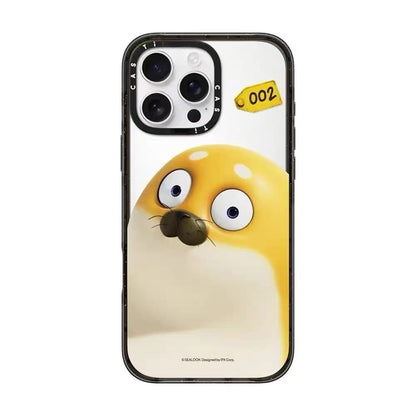 Lovely Seal Sealook Clear with Transparent Black Frame Phone Case | Part1 5 Styles - iPhone Case 12 13 14 15 16 17 18 Pro Promax