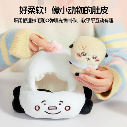 ChiiKawa X Miniso | Rakko with Car Plush Doll - Kawaii Doll Plush Cute Doll Decoration  WinnieTheBirds Toy Shop