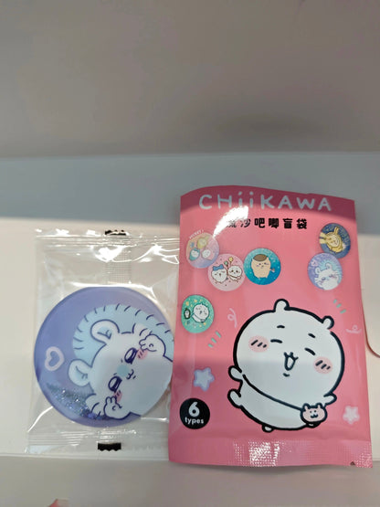 ChiiKawa X Miniso | ChiiKawa Hachiware Usagi Momonga Kurimanju Glitter Quicksand Badge Mystery Bag - Kawaii Items Room Decoration  WinnieTheBirds Toy Shop