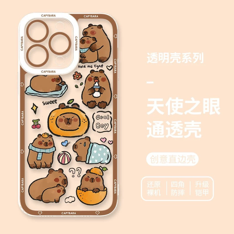 Cute Animal Capybara | Part1 8 Styles - iPhone Case PLUS SE2 XS XR X 11 12 13 14 15 16 16e 17 17e Pro Promax 12mini 13mini