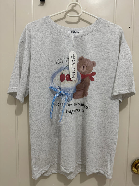 韓国ファッションかわいい動物スタイルTシャツシリーズ | ヨーグルトベア - カワイイファッションアイテム