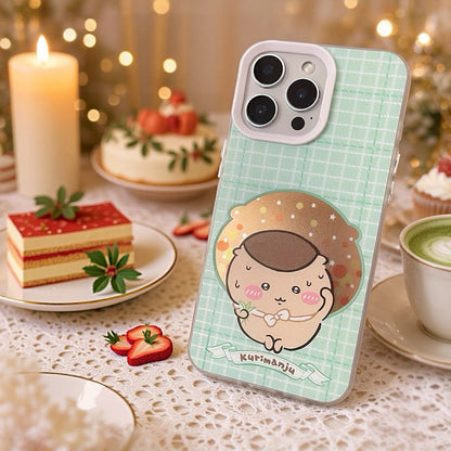 Japanese Cartoon ChiiKawa Daily with Icon Laser Case | Kurimanju Rakko Shisa Furuhonya 4 Styles - Phone Case Samsung Galaxy S26 S25 S24 S23 S22 S21 FE Ultra Edge