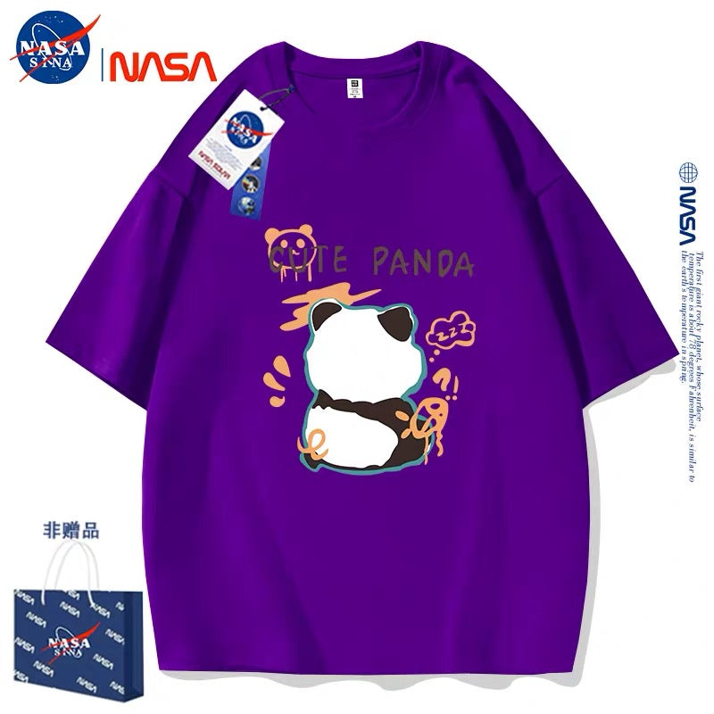 Cute Animals Panda Style T-Shirt Series | Back of Cute Panda Part2 - Kawaii Fashion Items for Child & Adult