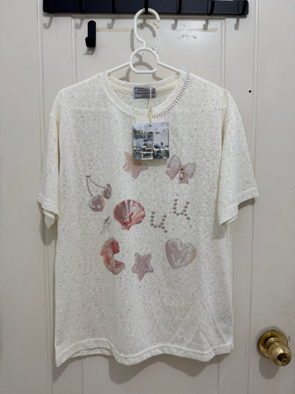 Korean Fashion Ocean Style T-Shirt Series | Ocean Shell  - Kawaii Fashion Items