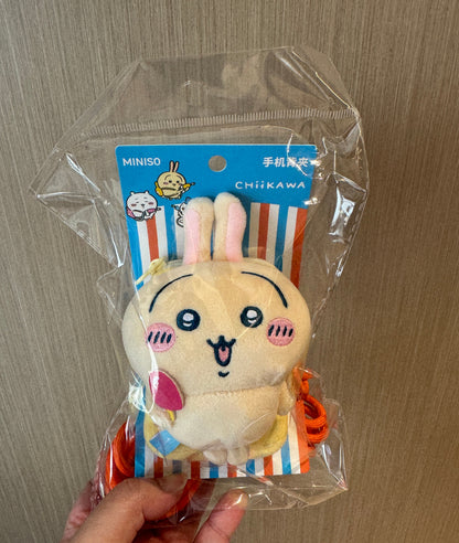 ChiiKawa X Miniso Hot Summer Series | ChiiKawa Hachiware Usagi Eating Popsicles Cute Plush Doll Phone Strap Adapter - Kawaii Items Room Decoration Doll