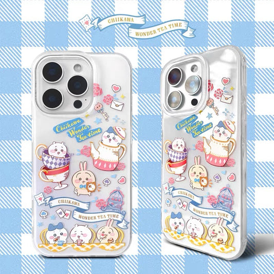 Japanese Cartoon ChiiKawa Wonder Time Tea | Matt Yellow & White Case - Phone Case Samsung Galaxy S26 S25 S24 S23 S22 S21 FE Ultra Edge