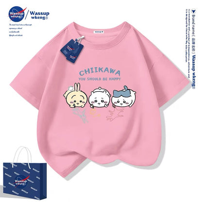 Japanese Cartoon ChiiKawa Casual Style T-Shirt Series | Chiikawa Hachiware Usagi Drawing Part 1 - Kawaii Fashion Items