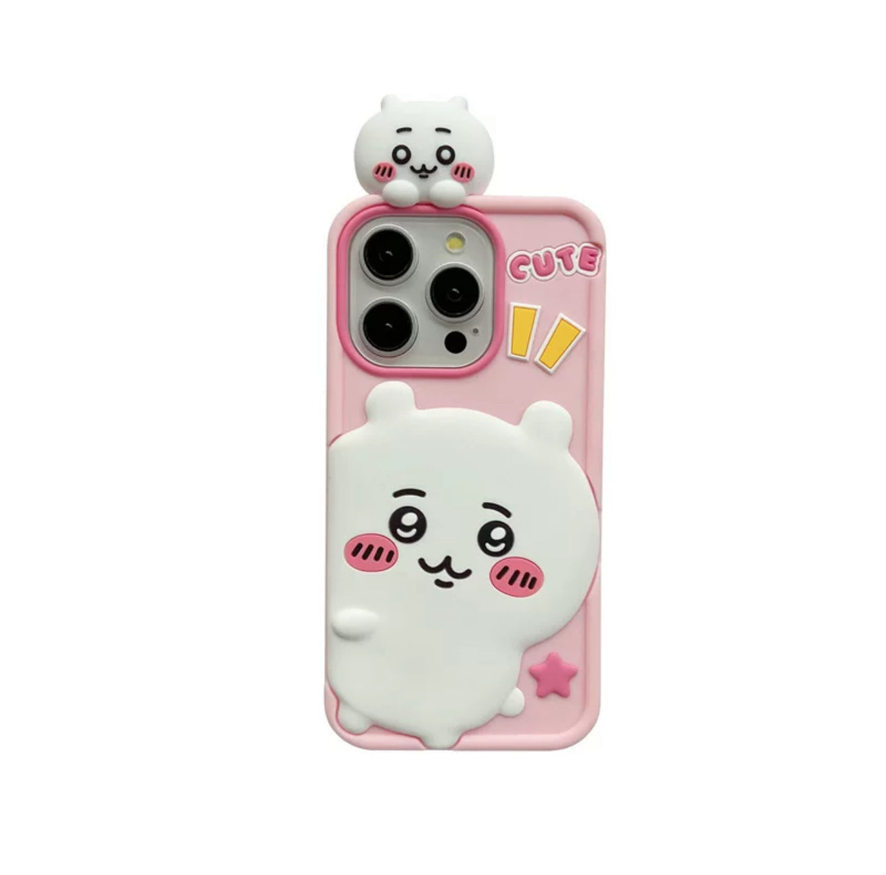 Japanese Cartoon ChiiKawa Look at you Silicone | Chiikawa Hachiware Usagi - iPhone Case 15 14 13 12 Pro ProMax WinnieTheBirds Toy Shop