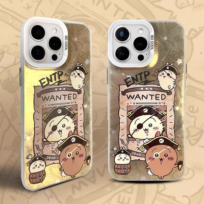 Japanese Cartoon ChiiKawa Pirates Laser Case | ChiiKawa Hachiware Usagi Momonga - iPhone Case 11 12 13 14 15 16 16e 17 17e Pro Promax