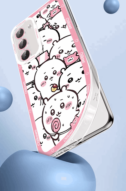 Japanese Cartoon Chiikawa Full Sceen | Momonga - Phone Case Samsung Galaxy S25 S24 S23 S22 S21 FE Ultra Edge