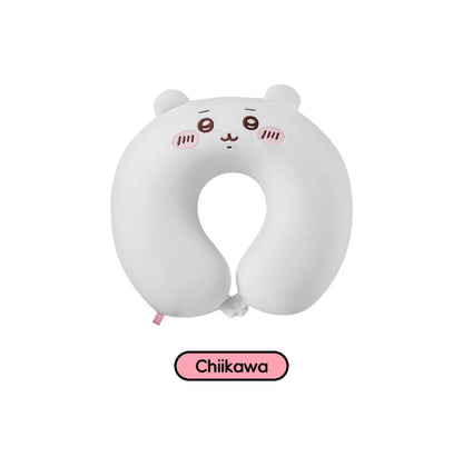 ChiiKawa X Miniso | ChiiKawa Hachiware Usagi Neck Pillow - Airplane Pillow Kawaii items Room Decoration  WinnieTheBirds Toy Shop