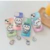 Japanese Cartoon ChiiKawa Laser Phone Case with Strap | Outing ChiiKawa Hachiware Usagi Momonga - Phone Case Samsung Galaxy S26 S25 S24 S23 S22 S21 FE Ultra Edge