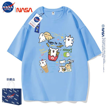 Cute Cartoon Doggie Maltese Puppy Style T-Shirt Series | Happy Puppy Tie Tie Part2 - Kawaii Fashion Items for Child & Adult
