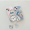 Japanese Cartoon ChiiKawa Laser Phone Case with Strap | Playing Group ChiiKawa Hachiware Usagi Momonga - Phone Case Samsung Galaxy S26 S25 S24 S23 S22 S21 FE Ultra Edge
