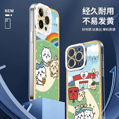 Japanese Cartoon Chiikawa | Rainbow Post Office Daily 8 Style - iPhone Case PLUS SE2 XS XR X 11 12 13 14 15 16 16e 17 17e Pro Promax 12mini 13mini