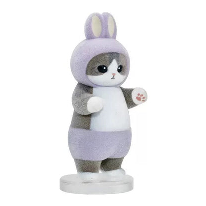 Japan Mofusand Furry Bunny Cat Series | Yellow Purple Green Blue Pink - Full Set of 5 WinnieTheBirds Toy Shop