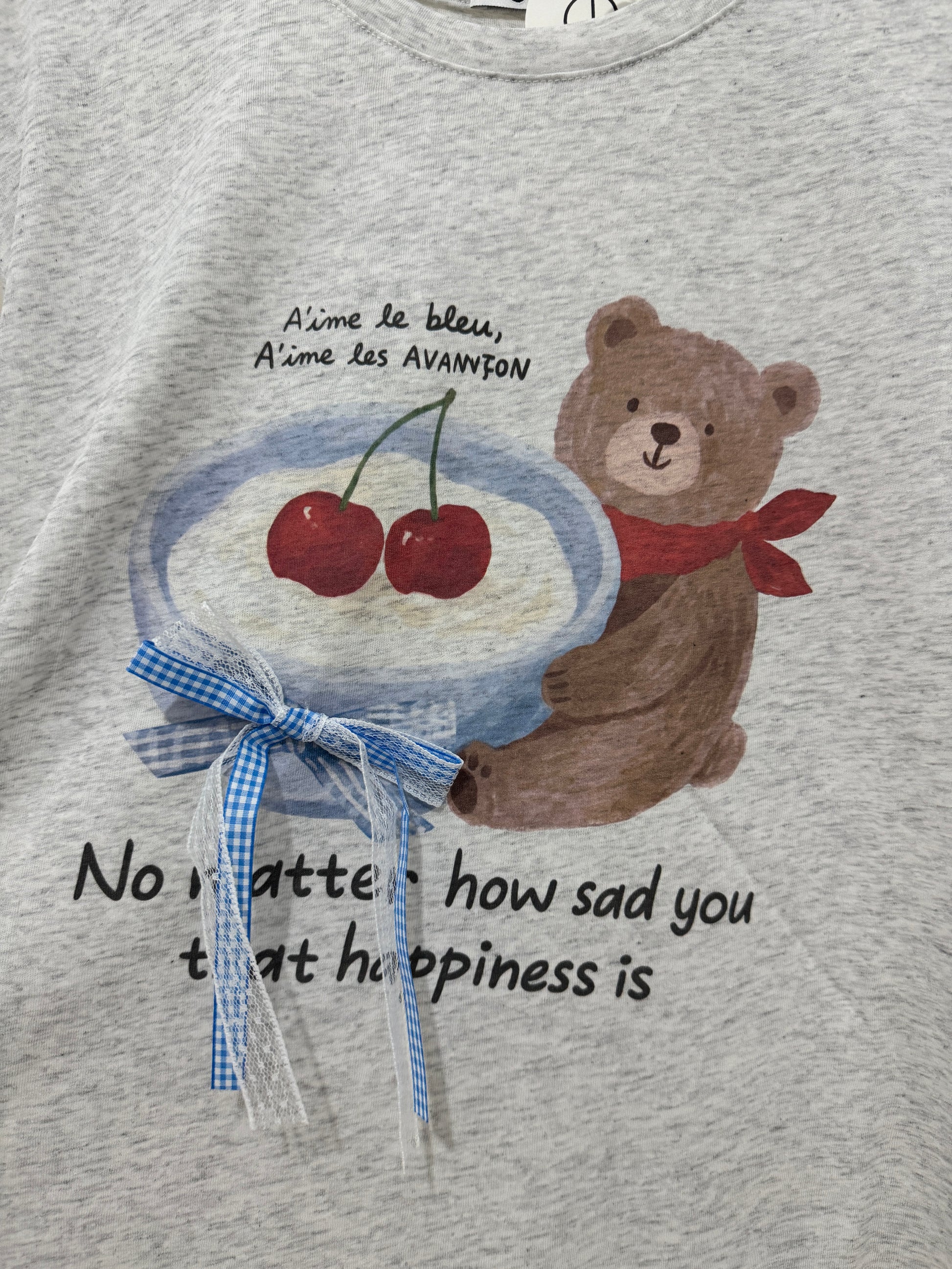Korean Fashion Cute Animals Style T-Shirt Series | Yogurt Bear - Kawaii Fashion Items