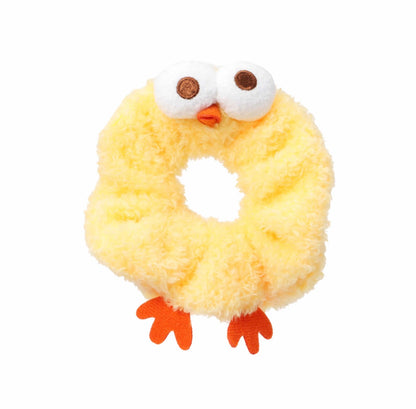 Lovely Chicken Fat Dundun Plush Hair Tie | Dun Dun Chick - Children Gift Animal Mini Plush Doll