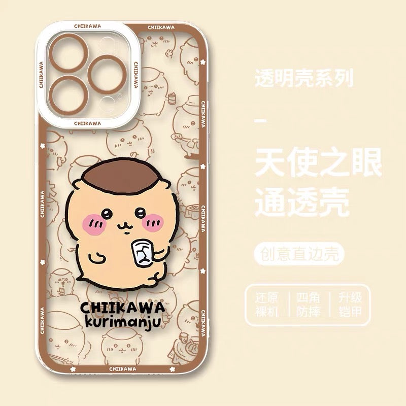 Japanese Cartoon Chiikawa Outing Daily with Comic | Chiikawa Hachiware Usagi Momonga Kurimanju Rakko Shisa Furuhonya 8 Styles - iPhone Case PLUS SE2 XS XR X 11 12 13 14 15 16 16e 17 17e 18 Pro Promax 12mini 13mini
