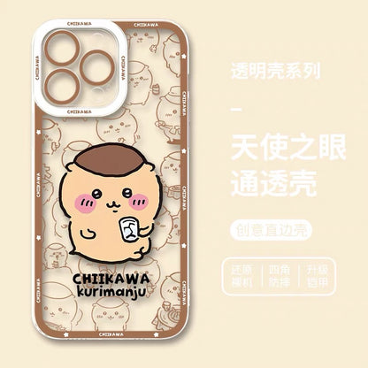 Japanese Cartoon Chiikawa Outing Daily with Comic | Chiikawa Hachiware Usagi Momonga Kurimanju Rakko Shisa Furuhonya 8 Styles - iPhone Case PLUS SE2 XS XR X 11 12 13 14 15 16 16e 17 17e 18 Pro Promax 12mini 13mini