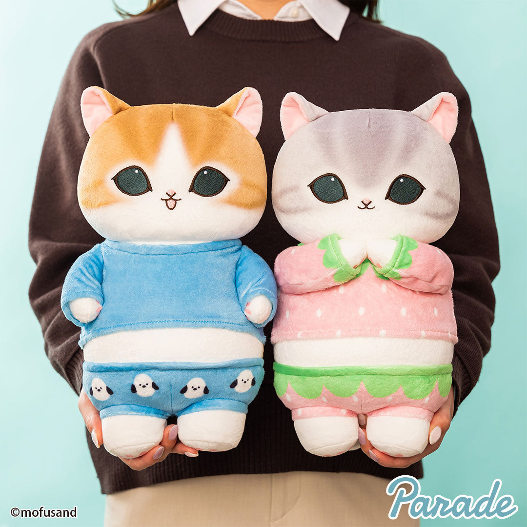 Japan Mofusand Pajamas Series | Mofusand Cat Wearing Cute Pajamas Big Plush Doll - Kawaii items Room Decoration Doll