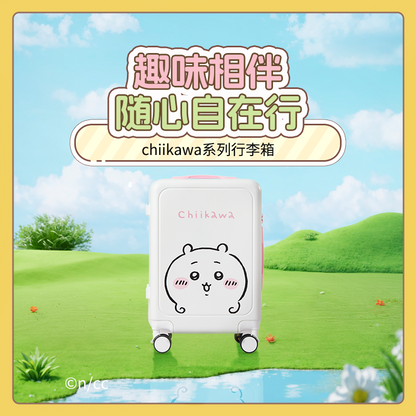 ChiiKawa X Miniso | ChiiKawa Pink & White Suitcase - Kawaii Item Decoration  WinnieTheBirds Toy Shop