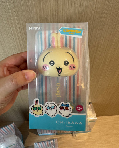 ChiiKawa X Miniso Hot Summer Series | ChiiKawa Hachiware Usagi Momonga Kurimanju Rakko Cute Plastic Doll Wind Chimes - Kawaii Items Room Decoration Doll