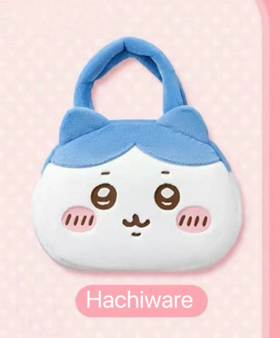 ChiiKawa X Miniso | Hachiware Full Set 9pcs items Mini Plush Doll Keychain Headband Neck Pillow Bag - Kawaii items Room Decoration doll  WinnieTheBirds Toy Shop