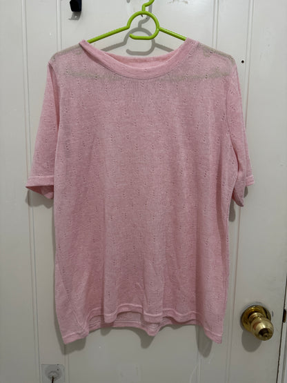 Japanese Fashion Cute Style Mori Series | Pink with Pattern T Shirt - Kawaii Fashion Items