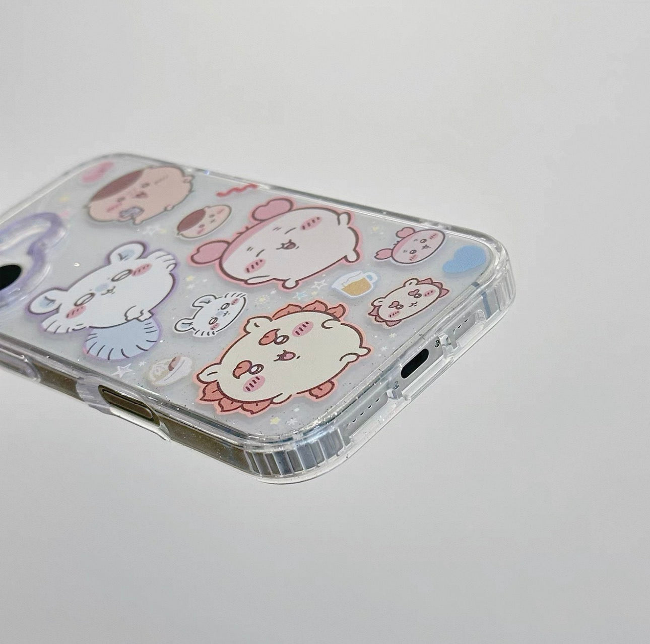 Japanese Cartoon ChiiKawa Gittler Colour Clear Case with Phone Strape | ChiiKawa Hachiware Usagi Momonga Rakko Kurimanju Shisa Furuhonya - Phone Case Samsung Galaxy S26 S25 S24 S23 S22 S21 FE Ultra Edge