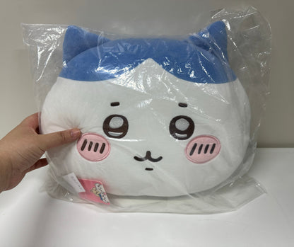 ChiiKawa X Miniso | ChiiKawa Hachiware Usagi -  Hachiware Big Face Cushion Plush Doll Kawaii items Room Decoration doll