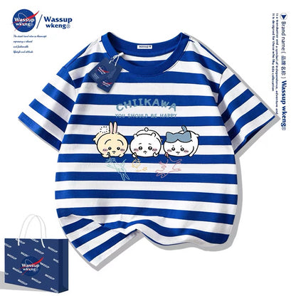 Japanese Cartoon ChiiKawa Casual Style T-Shirt Series | Chiikawa Hachiware Usagi Drawing Part 1 - Kawaii Fashion Items