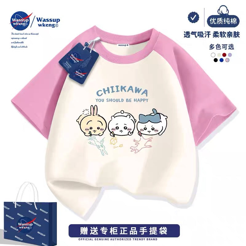 Japanese Cartoon ChiiKawa Casual Style T-Shirt Series | Chiikawa Hachiware Usagi Drawing Part 3 - Kawaii Fashion Items