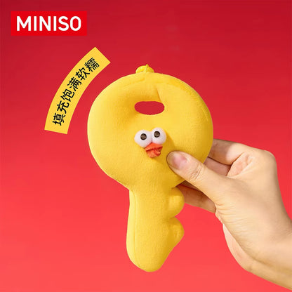 Lovely Chicken Fat Dundun Qixi Festival Plush Keychain | Chinese Valentine's Day Series Chick Heart Lock & Key - Children Gift Animal Plush Doll