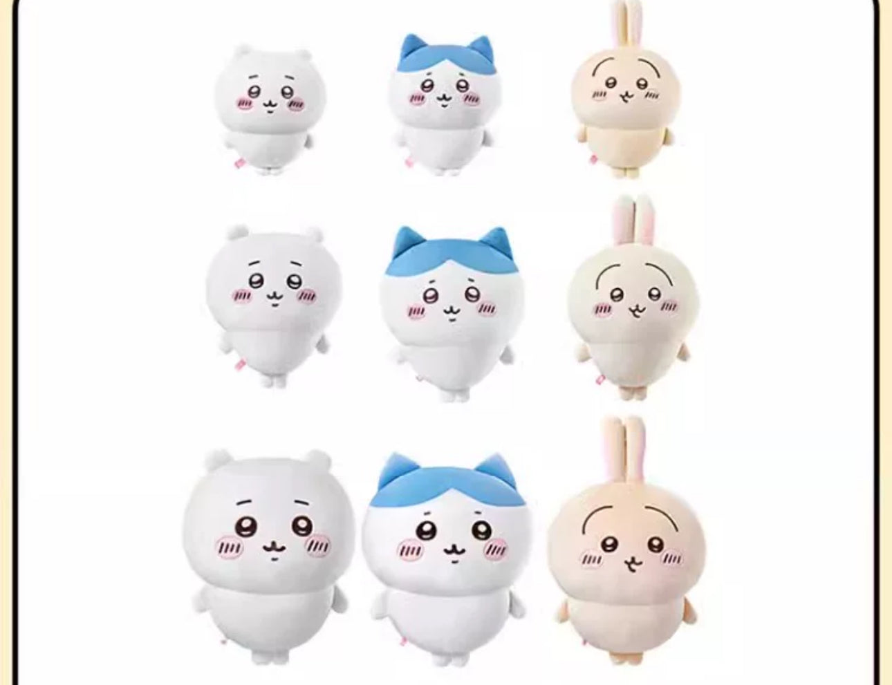 ChiiKawa X Miniso | ChiiKawa Hachiware Usagi -  S Size 20cm - M Size 30cm - L Size 50cm Plush Doll Kawaii items Room Decoration doll