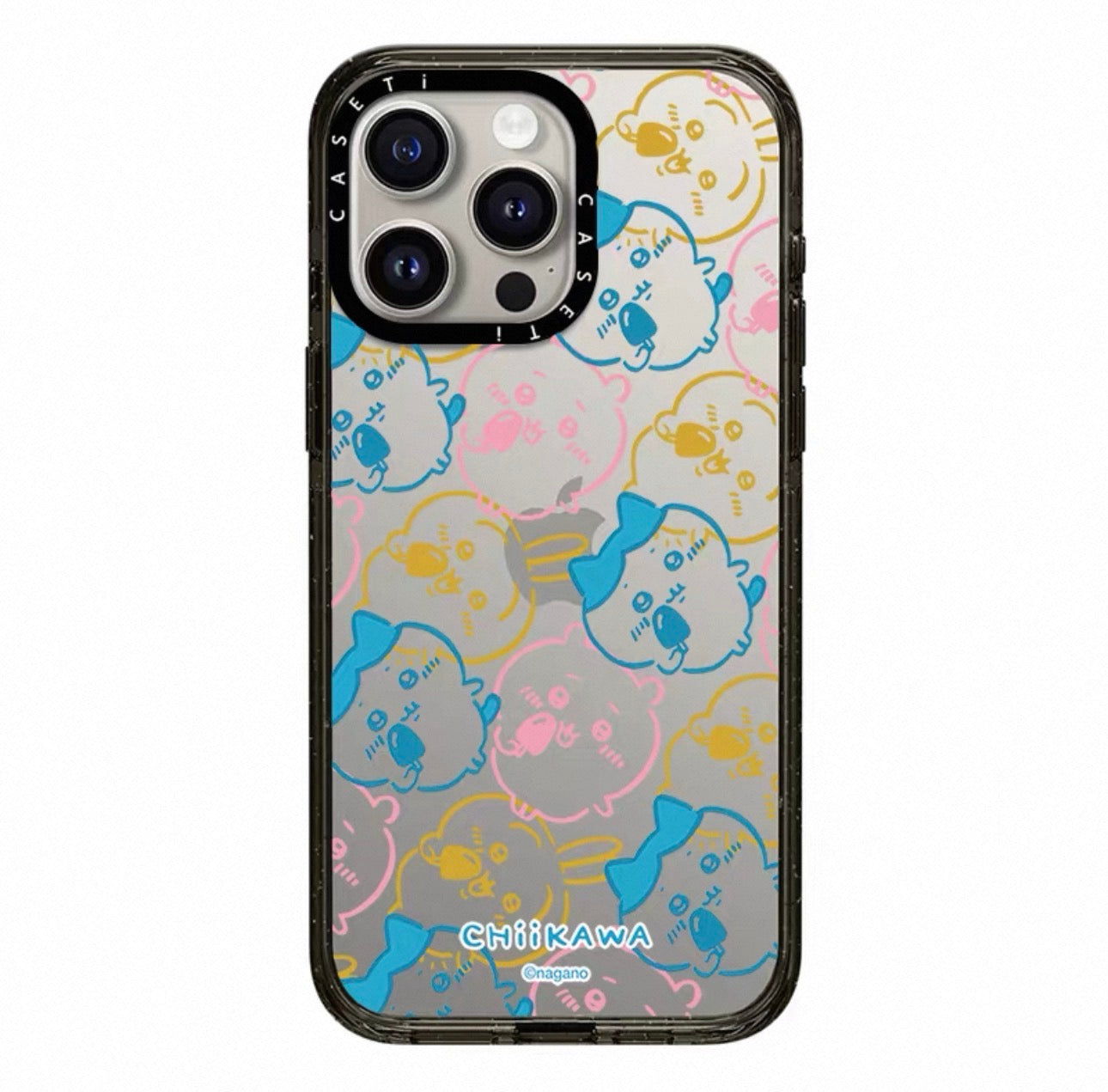 Japanese Cartoon ChiiKawa Clear with Transparent Black Frame Phone Case | ChiiKawa Hachiware Usagi Summer Time Party Part2 6 Styles  - iPhone Case 12 13 14 15 16 17 Pro Promax