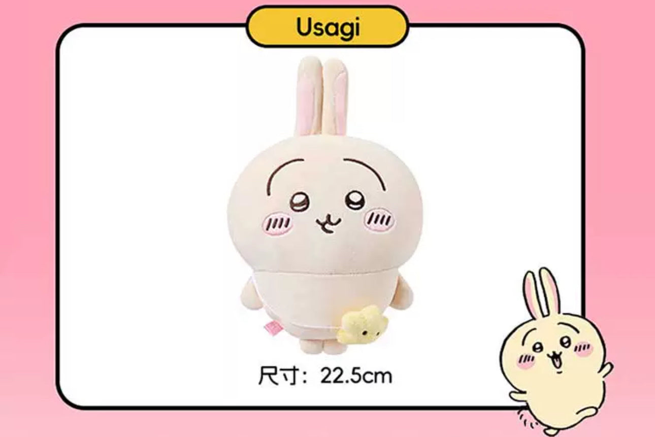 ChiiKawa X Miniso | ChiiKawa Hachiware Usagi Outing with Bag - 20cm Plush Doll Kawaii items Room Decoration doll  WinnieTheBirds Toy Shop