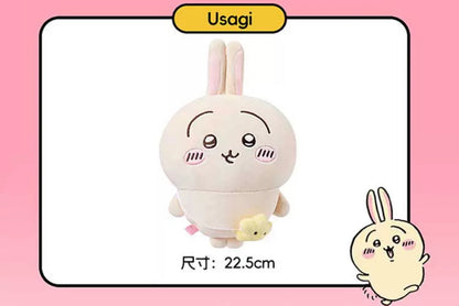 ChiiKawa X Miniso | ChiiKawa Hachiware Usagi Outing with Bag - 20cm Plush Doll Kawaii items Room Decoration doll  WinnieTheBirds Toy Shop