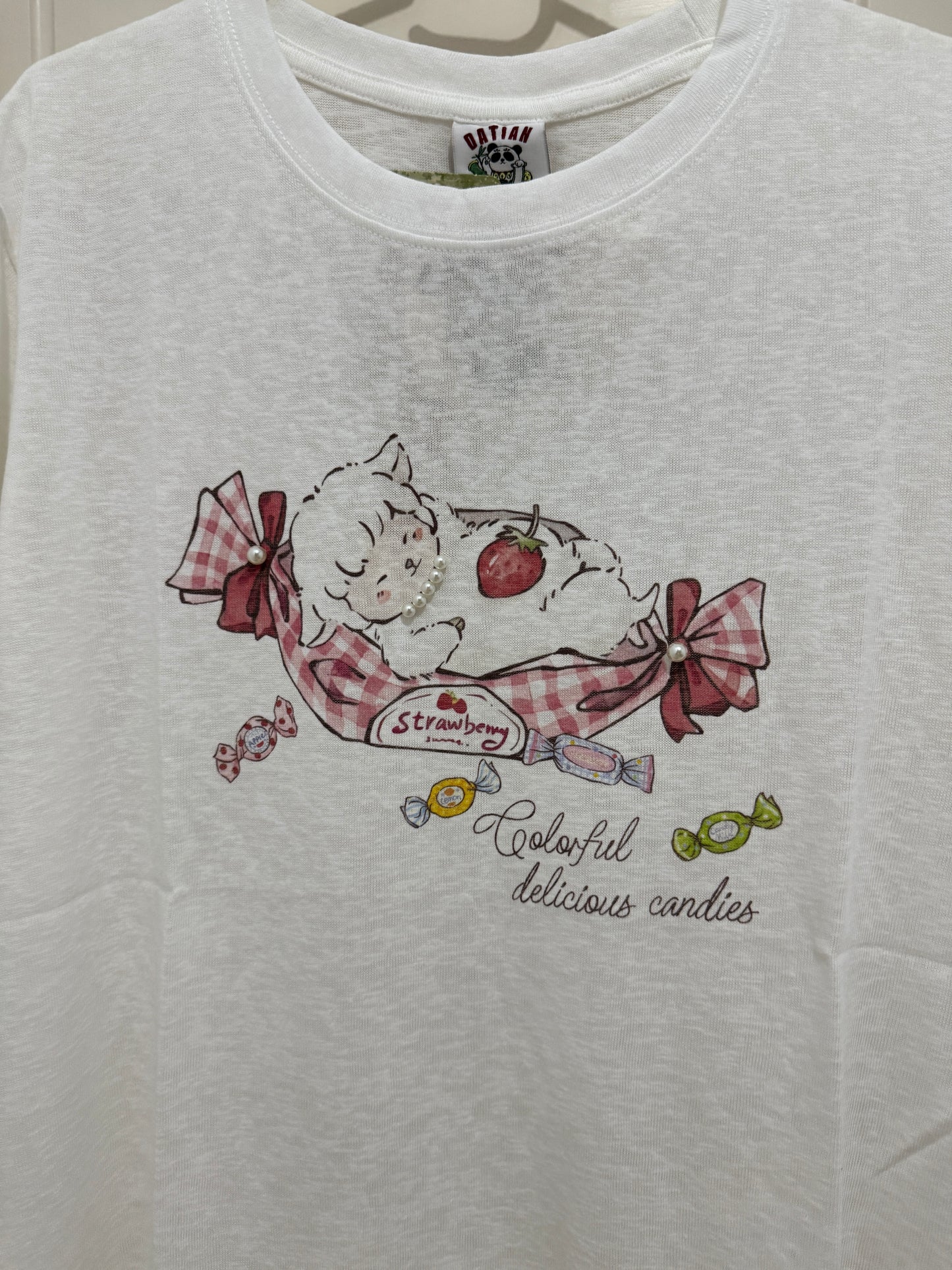 Korean Fashion Cute Animals Style T-Shirt Series | Sheep with Sweets - Kawaii Fashion Items