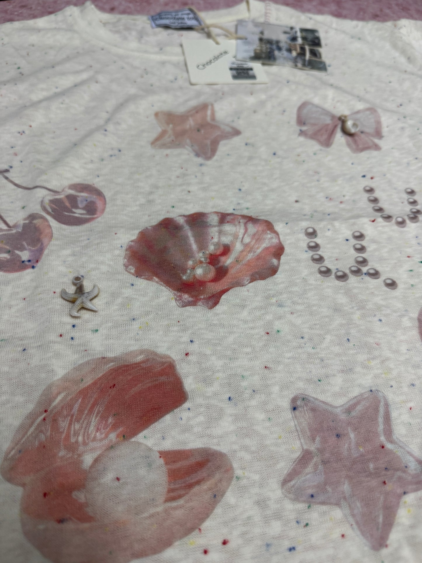 Korean Fashion Ocean Style T-Shirt Series | Ocean Shell  - Kawaii Fashion Items
