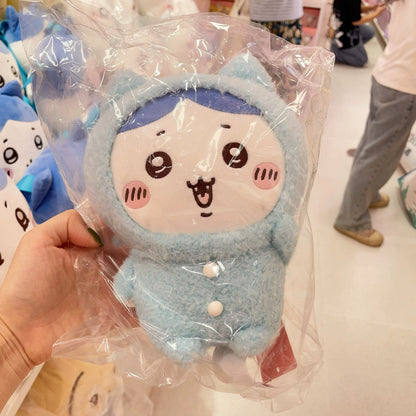 ChiiKawa X Miniso | ChiiKawa Hachiware Usagi Momonga Kurimanju Rakko Pajamas Sitting Plush Doll - Kawaii items Room Decoration doll  WinnieTheBirds Toy Shop